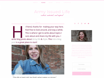 armyissuedlife.com snapshot