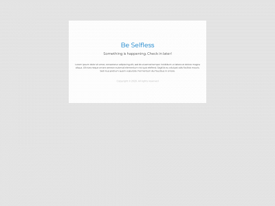 be-selfless.net snapshot