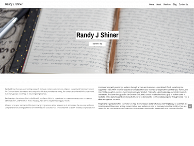 randyjshiner.com snapshot