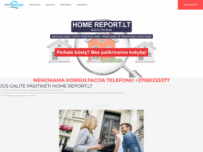 homereport.lt snapshot