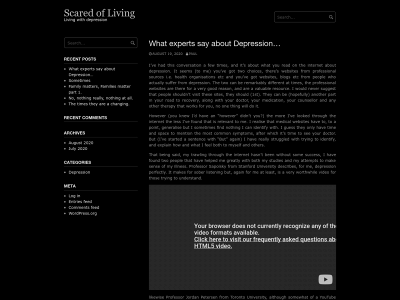 scaredofliving.com snapshot