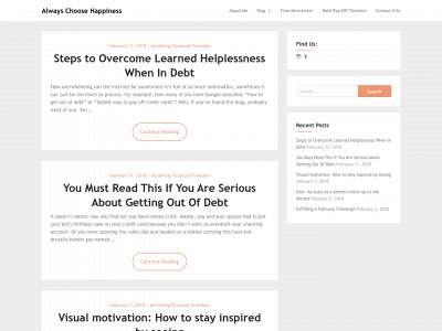 alwayschoosehappiness.com snapshot