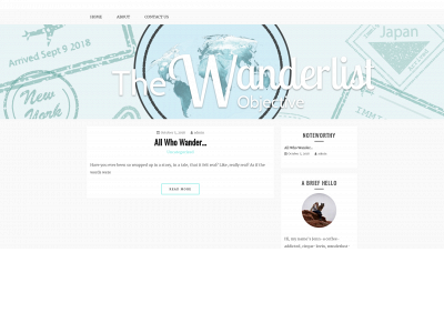 thewanderlistobjective.com snapshot