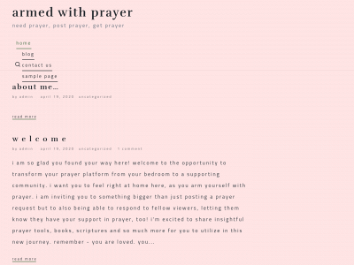 armedwithprayer.com snapshot