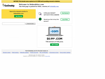 blakesbites.com snapshot