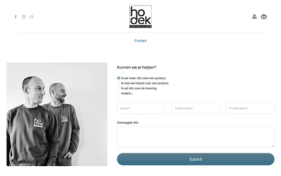 hodek.be snapshot