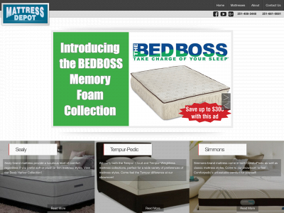 mattressdepotalabama.com snapshot