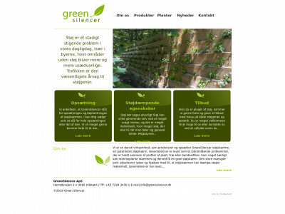 greensilencer.dk snapshot