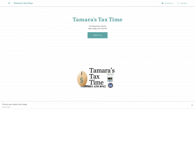 tamarastaxtime.com snapshot