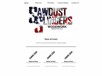 sawdustslingers.com snapshot