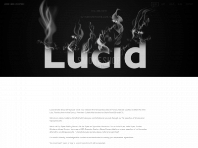 www.lucidsmokeshop.com snapshot