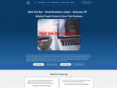 mattvanrynlaw.com snapshot