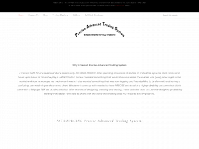 preciseadvancedtradingsystem.com snapshot