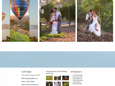 winetrailweddingsandevents.com snapshot