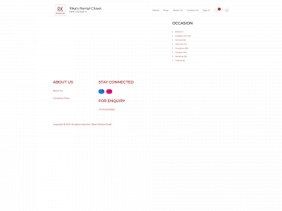 rikasrental.com snapshot