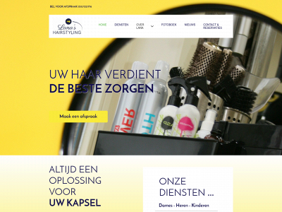 kapsalon-lanashairstyling.be snapshot