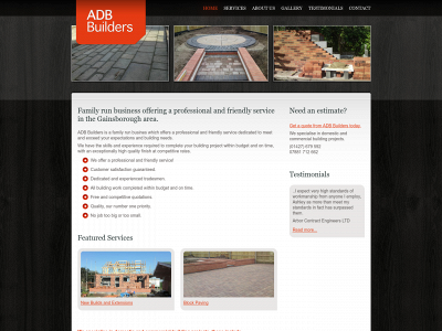 adbbuilders.co.uk snapshot