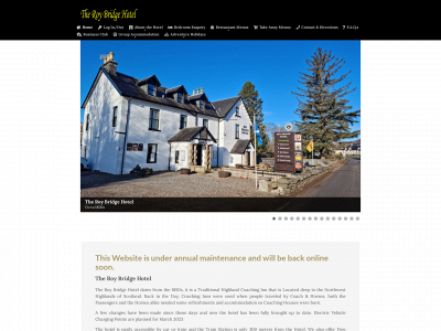 roybridgehotel.co.uk snapshot