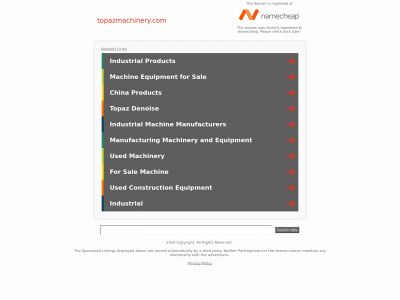 topazmachinery.com snapshot