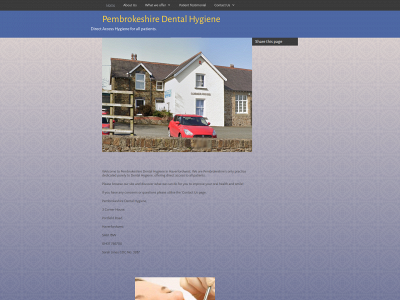 pembrokeshiredentalhygiene.co.uk snapshot