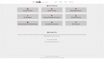 evolabsolutions.com snapshot