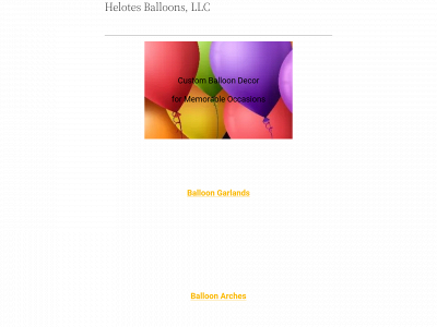 helotesballoons.com snapshot