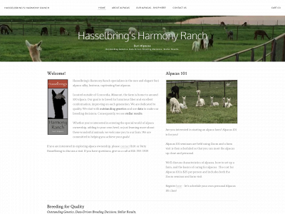hasselbringsharmonyranch.com snapshot