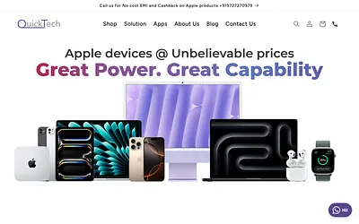 www.quicktech.in snapshot