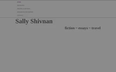 sallyshivnan.com snapshot