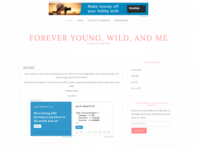 foreveryoungwildandme.com snapshot