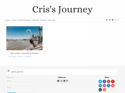crissjourney.com snapshot