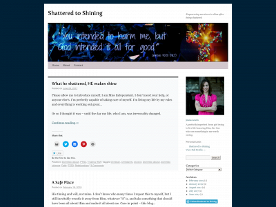 shatteredtoshining.com snapshot