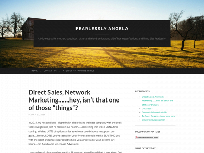 fearlesslyangela.com snapshot