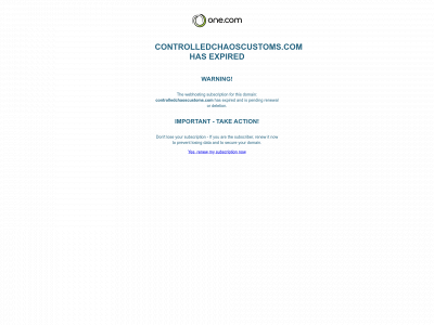 controlledchaoscustoms.com snapshot