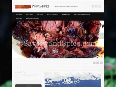 savoryandspice.com snapshot
