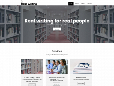 2oakswriting.co.uk snapshot