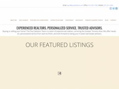 paulsabiston.com snapshot