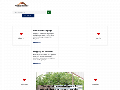visiblehelpers.org snapshot