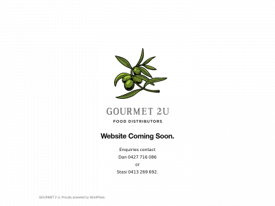 gourmet2ufood.com snapshot