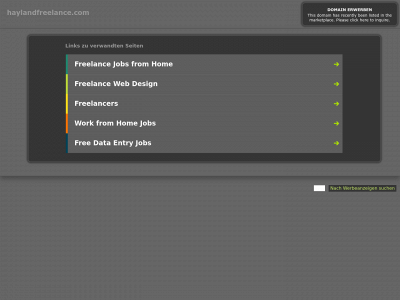 haylandfreelance.com snapshot