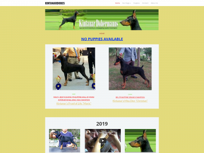 www.kintanardobermanns.com snapshot