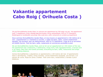 vakantieappartementcaboroig.com snapshot