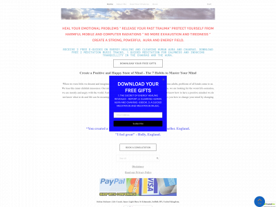 www.healingthechakras.net snapshot
