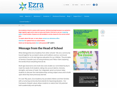 ezraacademyct.org snapshot