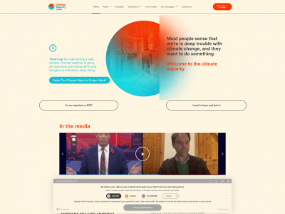 climatemajorityproject.com snapshot
