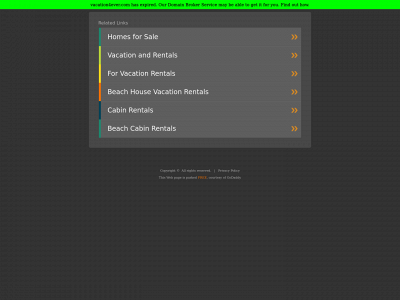 vacation4ever.com snapshot