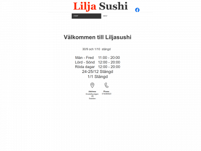 liljasushi.se snapshot