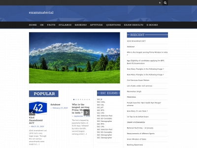exammaterial.com snapshot