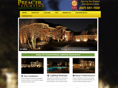 premierlightingchicagoland.com snapshot