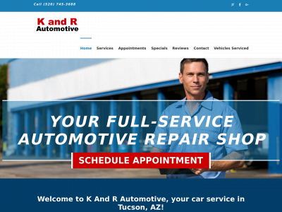 kandrautomotivetucson.com snapshot